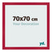Bilderrahmen 70x70cm Rot MDF Bologna Vorne Messe | Yourdecoration.at