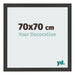 Bilderrahmen 70x70cm Schwarz Gemasert MDF Bologna Vorne Messe | Yourdecoration.at