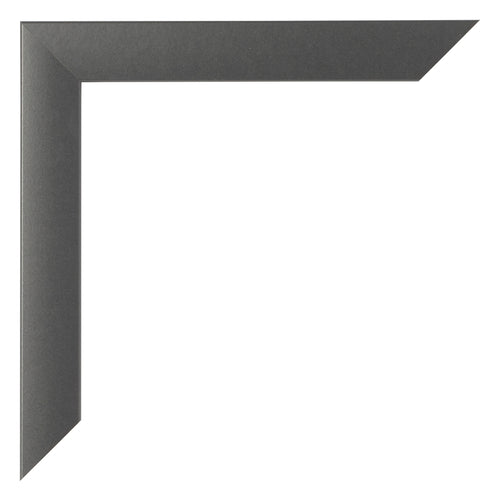 Bilderrahmen 70x70cm Schwarz Silber Poliert MDF Pisa Detail Ecke | Yourdecoration.at