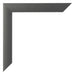 Bilderrahmen 70x70cm Schwarz Silber Poliert MDF Pisa Detail Ecke | Yourdecoration.at