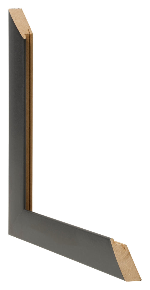 Bilderrahmen 70x70cm Schwarz Silber Poliert MDF Pisa Detail Querschnitte | Yourdecoration.at
