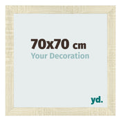 Bilderrahmen 70x70cm Sonoma Eiche MDF Pisa Vorne Messe | Yourdecoration.at