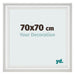 Bilderrahmen 70x70cm Weiss Gewischt MDF Lazio Vorne Messe | Yourdecoration.at