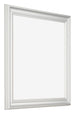 Bilderrahmen 70x70cm Weiss Gewischt MDF Lazio Vorne Schrag | Yourdecoration.at