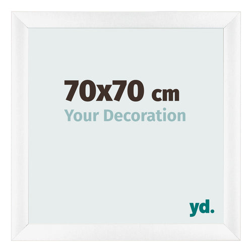 Bilderrahmen 70x70cm Weiß Vintage MDF Pisa Vorne Messe | Yourdecoration.at