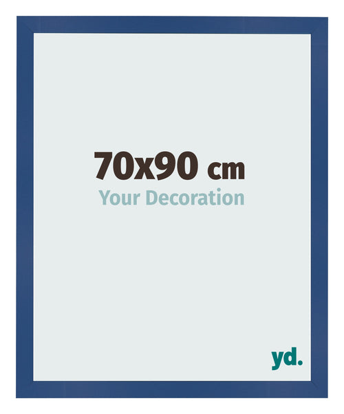 Bilderrahmen 70x90 cm Dunkelblau MDF Bologna Vorne Messe | Yourdecoration.at
