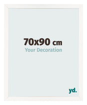 Bilderrahmen 70x90 cm Weiss Hochglanz MDF Bologna Vorne Messe | Yourdecoration.at