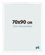 Bilderrahmen 70x90 cm Weiss Matt MDF Bologna Vorne Messe | Yourdecoration.at