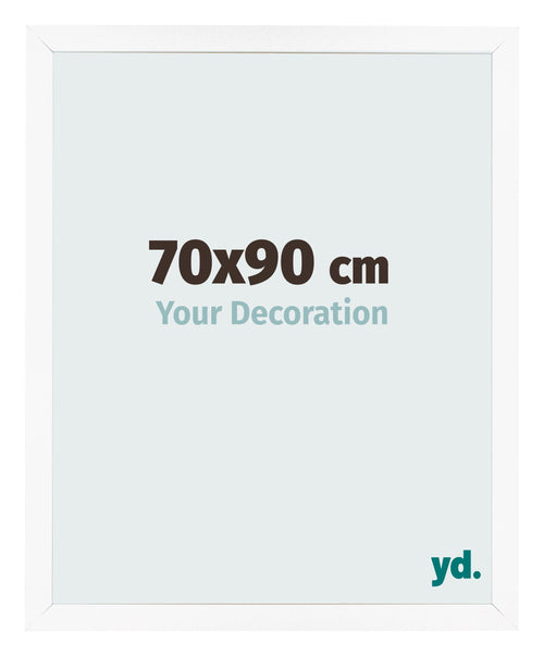 Bilderrahmen 70x90 cm Weiss Matt MDF Bologna Vorne Messe | Yourdecoration.at