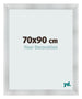 Bilderrahmen 70x90cm Aluminium Gebürstet MDF Pisa Vorne Messe | Yourdecoration.at
