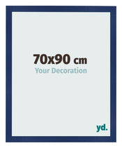 Bilderrahmen 70x90cm Dunkelblau Gewischt MDF Bologna Vorne Messe | Yourdecoration.at