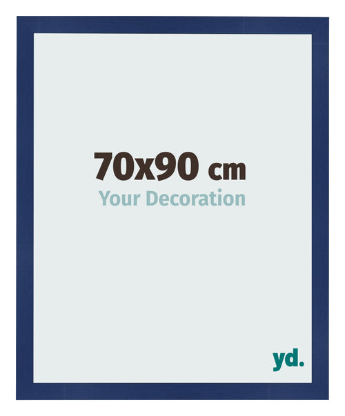 Bilderrahmen 70x90cm Dunkelblau Gewischt MDF Bologna Vorne Messe | Yourdecoration.at