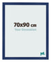 Bilderrahmen 70x90cm Dunkelblau Gewischt MDF Bologna Vorne Messe | Yourdecoration.at