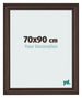 Bilderrahmen 70x90cm Eiche Dunkel MDF Lazio Vorne Messe | Yourdecoration.at