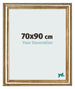 Bilderrahmen 70x90cm Gold Antik MDF Lazio Vorne Messe | Yourdecoration.at