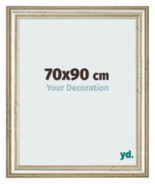 Bilderrahmen 70x90cm Metallglanz MDF Lazio Vorne Messe | Yourdecoration.at