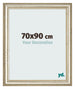Bilderrahmen 70x90cm Metallglanz MDF Lazio Vorne Messe | Yourdecoration.at