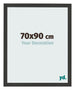 Bilderrahmen 70x90cm Schwarz Gemasert MDF Bologna Vorne Messe | Yourdecoration.at