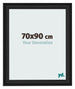 Bilderrahmen 70x90cm Schwarz Gemasert MDF Lazio Vorne Messe | Yourdecoration.at