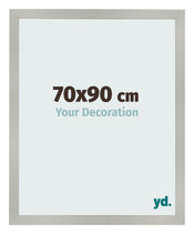 Bilderrahmen 70x90cm Silber Matt MDF Bologna Vorne Messe | Yourdecoration.at