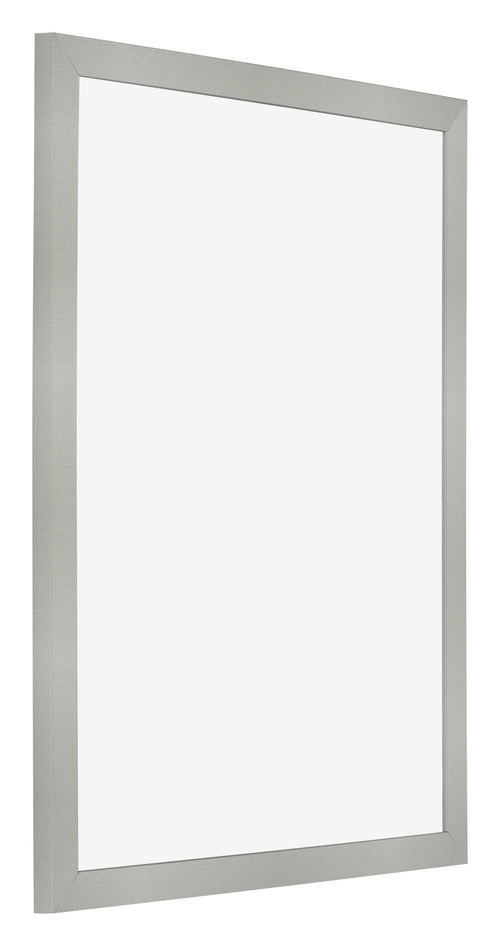 Bilderrahmen 70x90cm Silber Matt MDF Bologna Vorne Schrag | Yourdecoration.at