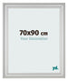 Bilderrahmen 70x90cm Silber Matt MDF Lazio Vorne Messe | Yourdecoration.at