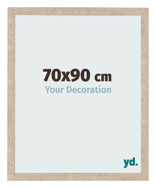 Bilderrahmen 70x90cm Sonoma Eiche MDF Bologna Vorne Messe | Yourdecoration.at