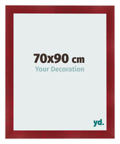 Bilderrahmen 70x90cm Weinrot Gewischt MDF Pisa Vorne Messe | Yourdecoration.at