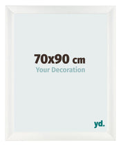 Bilderrahmen 70x90cm Weiß Vintage MDF Pisa Vorne Messe | Yourdecoration.at
