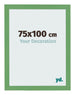 Bilderrahmen 75x100 cm Grun MDF Bologna Vorne Messe | Yourdecoration.at
