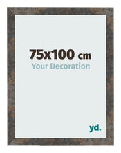 Bilderrahmen 75x100 cm Oxidiertes Metall MDF Bologna Vorne Messe | Yourdecoration.at