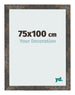 Bilderrahmen 75x100 cm Oxidiertes Metall MDF Bologna Vorne Messe | Yourdecoration.at