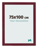 Bilderrahmen 75x100 cm Weinrot Gewischt MDF Bologna Vorne Messe | Yourdecoration.at