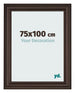 Bilderrahmen 75x100cm Eiche Dunkel MDF Lazio Vorne Messe | Yourdecoration.at