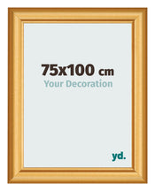 Bilderrahmen 75x100cm Gold Matt MDF Lazio Vorne Messe | Yourdecoration.at