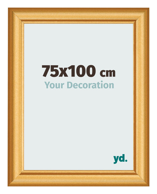 Bilderrahmen 75x100cm Gold Matt MDF Lazio Vorne Messe | Yourdecoration.at