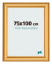 Bilderrahmen 75x100cm Gold Matt MDF Lazio Vorne Messe | Yourdecoration.at