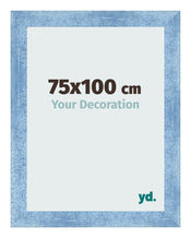 Bilderrahmen 75x100cm Hellblau Gewischt MDF Pisa Vorne Messe | Yourdecoration.at