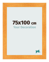 Bilderrahmen 75x100cm Orange MDF Pisa Vorne Messe | Yourdecoration.at