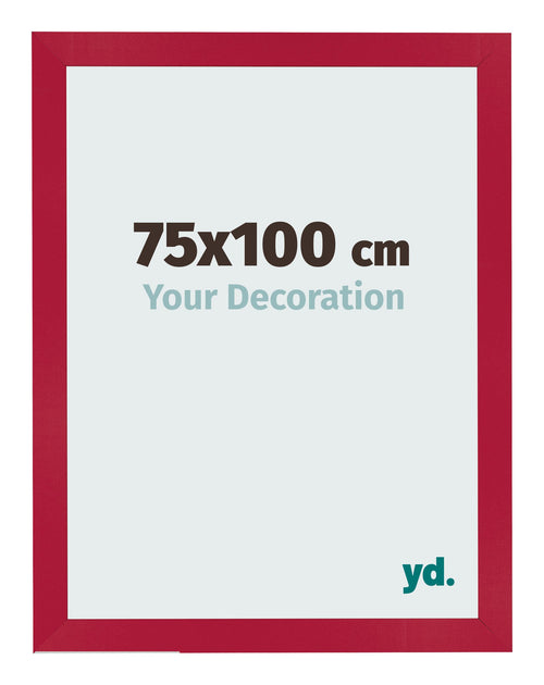 Bilderrahmen 75x100cm Rot MDF Bologna Vorne Messe | Yourdecoration.at