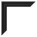Bilderrahmen 75x100cm Schwarz Gemasert MDF Lazio Detail Ecke | Yourdecoration.at