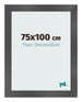 Bilderrahmen 75x100cm Schwarz Silber Poliert MDF Pisa Vorne Messe | Yourdecoration.at