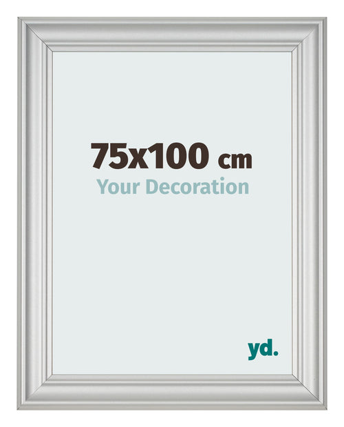 Bilderrahmen 75x100cm Silber Matt MDF Lazio Vorne Messe | Yourdecoration.at