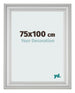 Bilderrahmen 75x100cm Silber Matt MDF Lazio Vorne Messe | Yourdecoration.at