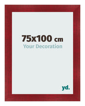 Bilderrahmen 75x100cm Weinrot Gewischt MDF Pisa Vorne Messe | Yourdecoration.at
