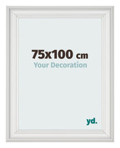 Bilderrahmen 75x100cm Weiss Gewischt MDF Lazio Vorne Messe | Yourdecoration.at