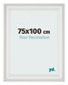 Bilderrahmen 75x100cm Weiss Gewischt MDF Lazio Vorne Messe | Yourdecoration.at