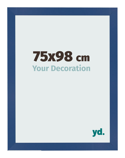Bilderrahmen 75x98 cm Dunkelblau MDF Bologna Vorne Messe | Yourdecoration.at