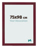 Bilderrahmen 75x98 cm Weinrot Gewischt MDF Bologna Vorne Messe | Yourdecoration.at