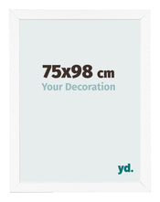 Bilderrahmen 75x98 cm Weiss Matt MDF Bologna Vorne Messe | Yourdecoration.at